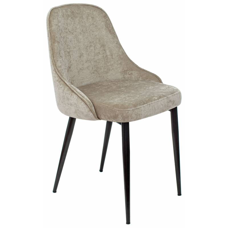 Стул для кухни Бюрократ KF-5 песочный Light 21 металл черный на ножках (KF-5/LT21) главное фото