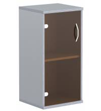 Шкаф колонка со стеклянной дверью СУ-3.2 Металлик 406*365*823