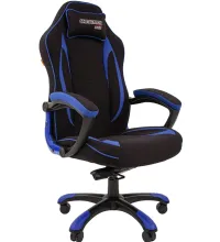 Игровое кресло Chairman Драйв 28 Россия текстиль черно-синий