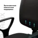 Кресло  "Prestige Ergo MG-311", регулируемая эргономичная спинка, кожзам, черное, 531877. Фото товара с разных ракурсов.