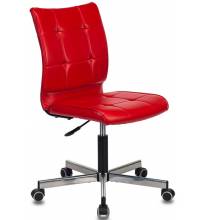 Кресло Бюрократ CH-330M/RED без подлокотников красный Next-13 искусственная кожа крестовина металл