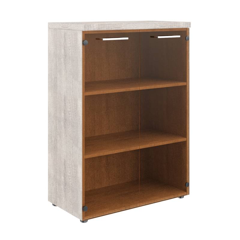 Шкаф со стеклянными дверьми и топом TMC 85.2 дуб Каньон Z 854х452х1203 главное фото